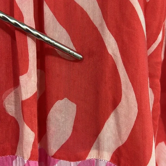 OLIPHAN WOMENS MAXI DRESS ZEBRA PRINT MULTICOLOR Sz XL - Picture 9 of 11